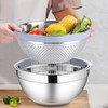 HaWare Mixing Bowl with Colander, 4-1 Stainless Steel Bowl Set