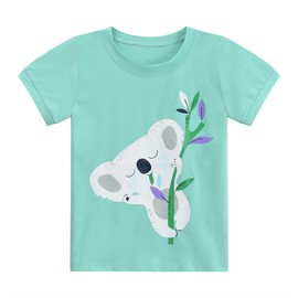 Little Hand Toddler Baby Koala Pajamas for Girls 2Pcs Cotton Sleepwear Nighty Jammies Children Pant Sets Size 2T