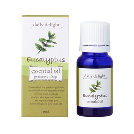 Daily Delight Essential Oil Eucalyptus 0.3 fl oz (10 ml) (Natural 100% Essential Oil, Aroma, Tree Type, Sharp and Clean Scent)