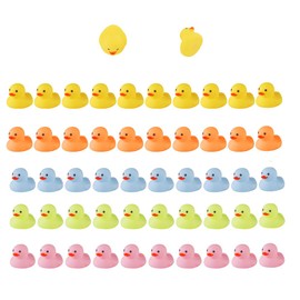 50 PCS Colorful Rubber Duck Bath Duck Toys for Toddlers Boys Girls,Squeak and Float Mimi Ducks in Bulk Jeep Jeep Duck Baby Shower Duck Decorations Party Favors