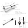 6pcs Cocktail Set Boston Shaker Mixer Stainless Steel Drink Making
