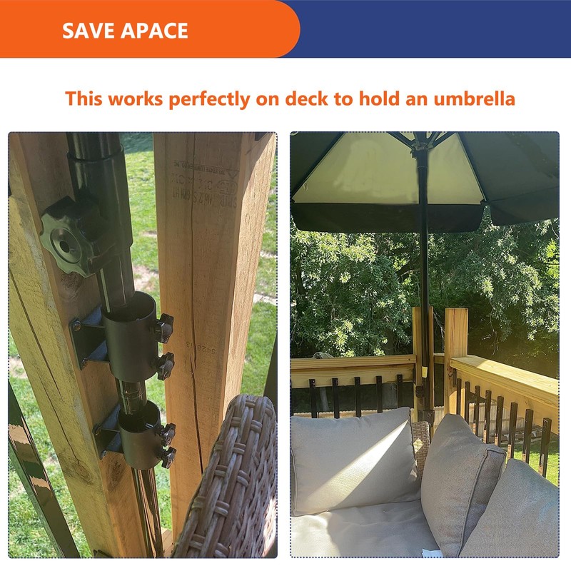 Heavy Duty Patio Umbrella Holder,Patio Umbrella Stand Umbrella Clamp Mount