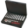 KS Tools 918.0613 CHROME+ Socket Set Deep, 13 Pieces, 1/4-Inch