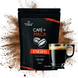 Earth Co | Café + Maca Ener-G | Más Energía y Mejor Rendimiento | Café molido tostado medio| 500g.