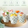 Maxdot 200 Pcs Sage Green Plaid Tulip Cupcake Liners for