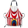 Smooffly Circus Tent Apron Unisex Adjustable Bib Apron Cooking Kitchen