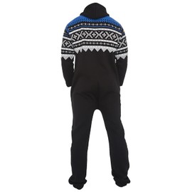Juicy Trendz Adult Onesie Pajamas for Men are the perfect cozy stock filler, offering warmth and comfort with a fleece hooded one-piece design, ideal for loungewear, sleepwear, or relaxation. Black