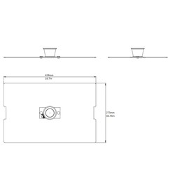 Rattleware Lid for Egg Ring Cooker - Rectangular Covers Stainless Steel Rings Cooker - Eggs Ring Cook Cover For Hotel Buffet Breakfast, Fast-Food Chains, Restaurants, Hotels, And Catering (16 inches)