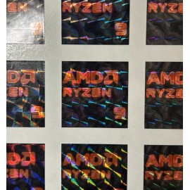 AMD 1x Prismatic AMD Ryzen 9 Desktop / Laptop sticker label (NEW)