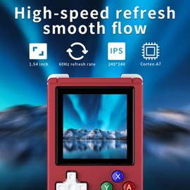 RGNano Mini Retro Game Handheld,Plug and Play Video Games Aluminum Alloy CNC 1.54 Inch IPS Screen,Handheld Games with 64G TF Card Pre-installed 5405 Games