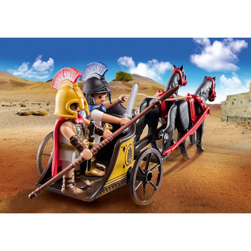 Playmobil History Achilles With Chariot And Patroklos (70469)