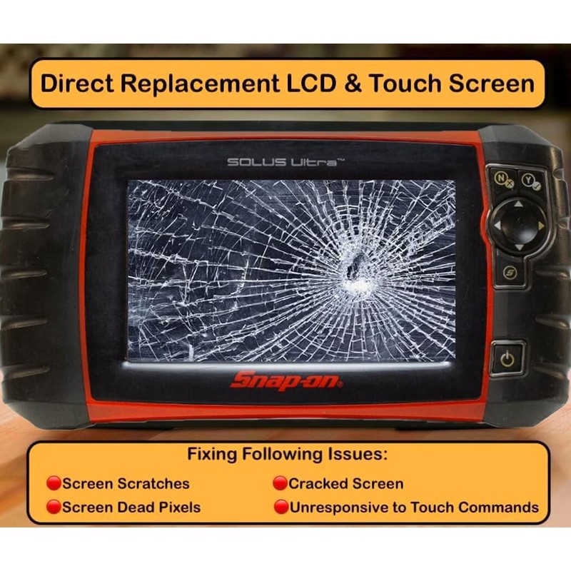 SCREENTRONICS Touch Screen Glass Digitizer Compatible Replacement for Snap-On Solus