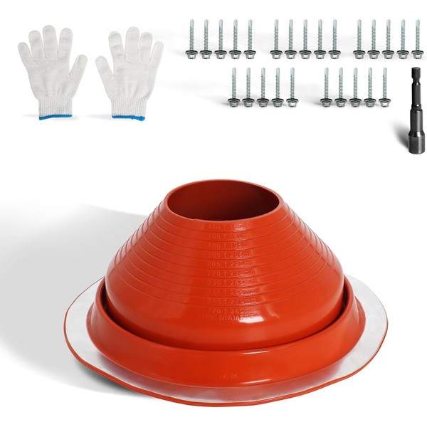 Podoy #7 Roof Vent Boot Chimney Flashing for Metal Roof