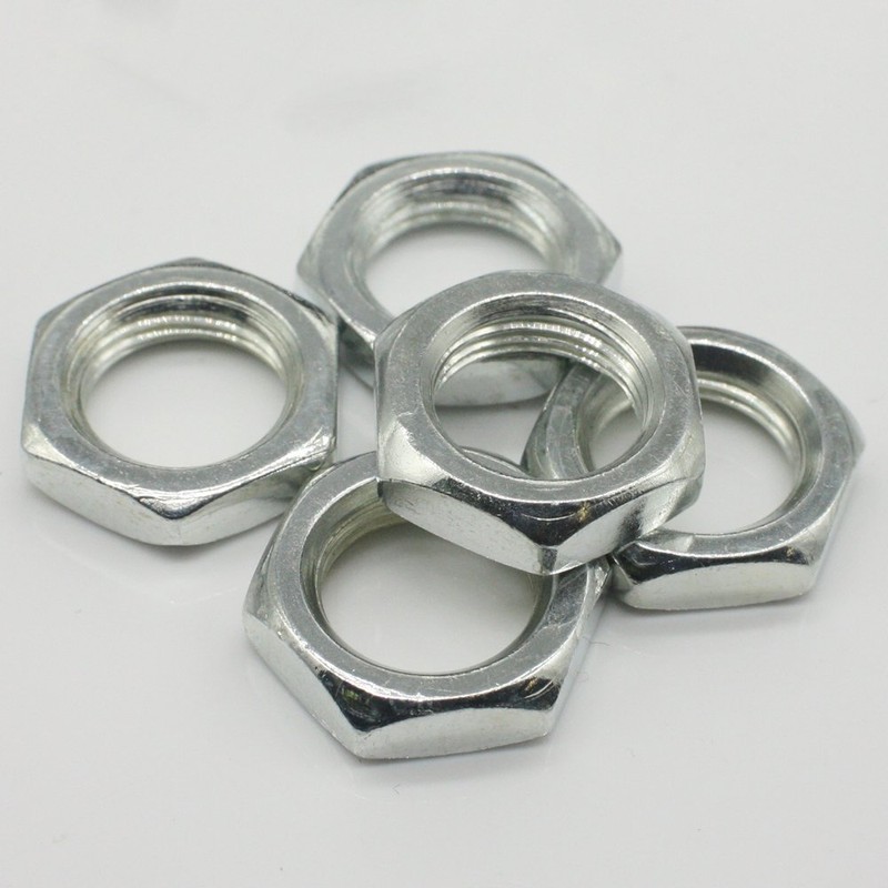 20x Hexagon Nuts M13 x 1 SW17 H.4 mm ISO