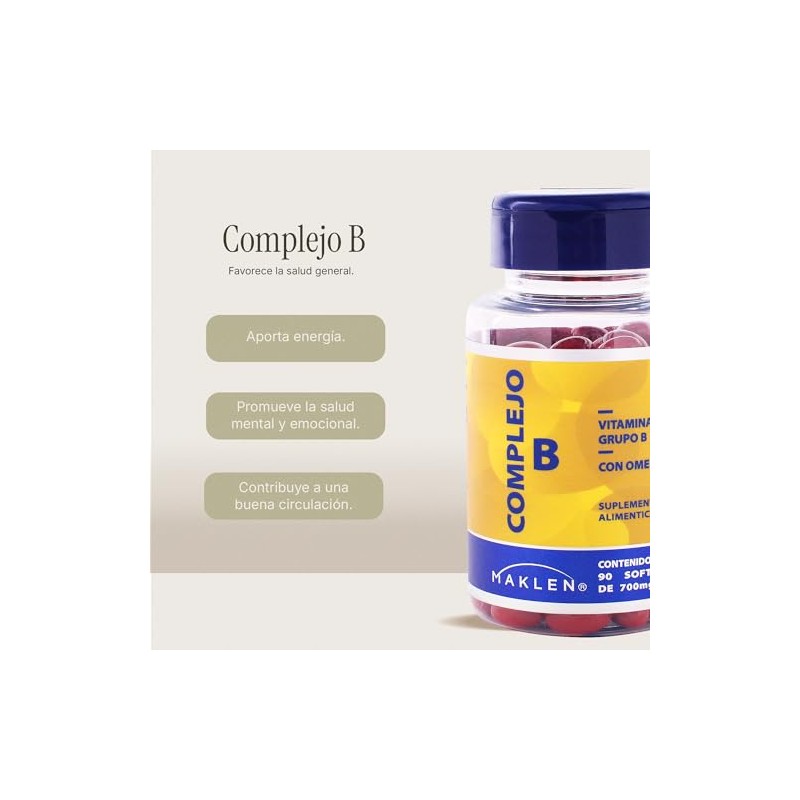 B COMPLEX - Maklen Complejo B con Omega 3 -