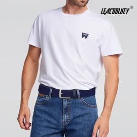 LEACOOLKEY 2 Pack Braided Elastic Belts Casual Stretch Canvas Woven Belts for Jeans Pants，1.18" wide with silver buckle