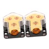 LABRIMP 2Pcs Car Audio Power Distribution Block Input to Outputs