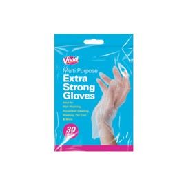 Vivid Multi Purpose Extra Strong Gloves - 30 Pack