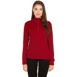 Minus33 Merino Wool 814 Sequoia Women's Midweight 1/4 Zip - Anti Odor No Itch Renewable Fabric