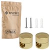 smartect Aluminium Wall and Ceiling Pins for Textile Cables [Pack