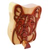 French Bulldog Intarsia Box Hidden Compartment