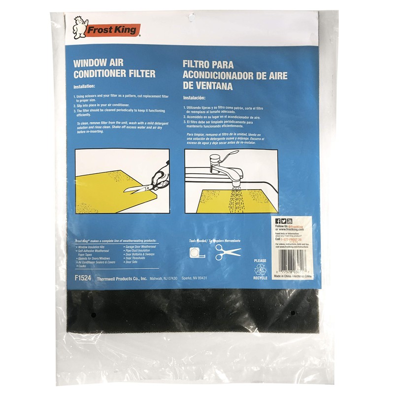 Frost King Air Conditioner Filters, 15 in. x24 in. x3/16
