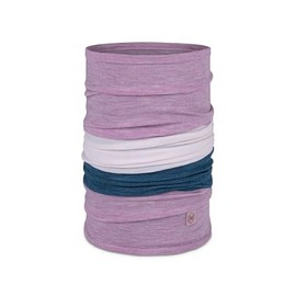 BUFF Lightweight Merino Wool Move Neck Gaiter, 100% Ethically Sourced Wool, Temperature Regulating Face Mask, Solid Camelia, Adult Size