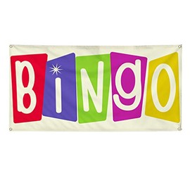 Vinyl Banner Multiple Sizes Bingo A Outdoor Advertising Printing Business Outdoor Weatherproof Industrial Yard Signs 10 Grommets 60x144Inches