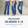 WallFlower Women's Legendary Slim Bootcut Mid-Rise Belted Insta Stretch Juniors