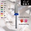 C&I 5 in 1 Multi-function Tapered Shape Nail Drill, Professional