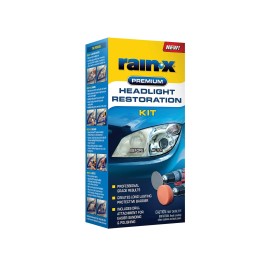 Rain-X Rain X Professional Headlight Restoration Kit Easy DIY Clear Lens Cleaner