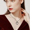 Zeqingjw Glass Cremation Jewelry Necklace with Heart Memorial Locket for