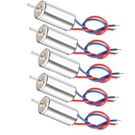 DC 1.5-3.7V 35000RPM Motor micro DC sin núcleo de 6 mm x 10 mm para juguetes RC modelo de avión, paquete de 5