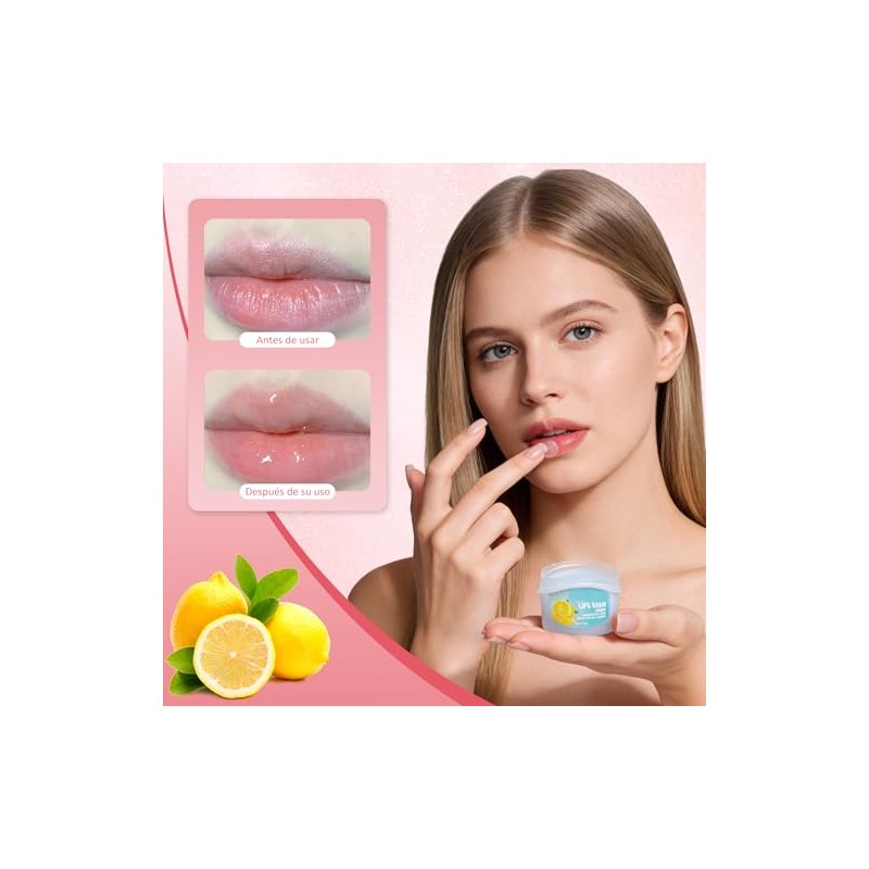 Set de 8 bálsamos labiales con sabor a frutas, Set