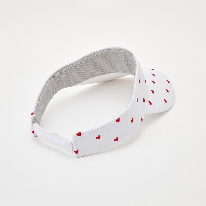 Callaway C24191208 Women's Sun Visor (Heart Pattern, Adjustable Sizing), Hat,