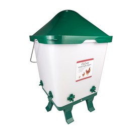 Hen's Choice 5 Gallon Chicken Waterer with 8 Drinker Nipples, Anti-Roost Lid, Top Fill Design, Heavy Duty Legs