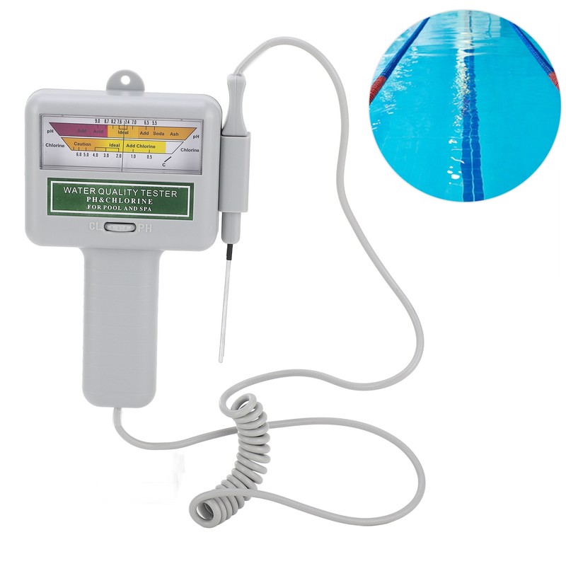 Portable PH Tester Chlorine Meter Swimming Pool Spa Water Quality