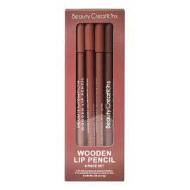 Set Delineadores De Labios Madera 6 Pzs Beauty Creations