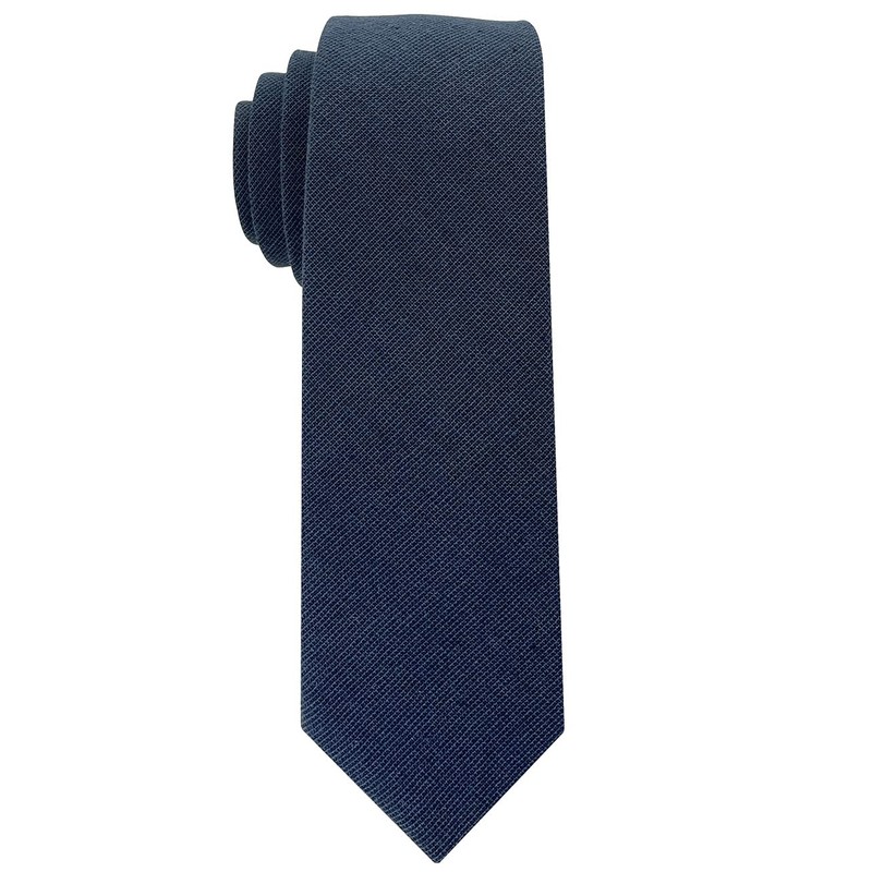 Kebocis Corbata de algodón para niños, Azul marino, 47"