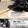 ZESUPER 3/8" x 100ft Synthetic Winch Rope Dyneema 12 Strand