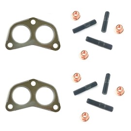 Exhaust Manifold to Pipe Gaskets + Studs + Nuts Set for Land Rover Discovery + Range Rover Classic by Allmakes 4x4