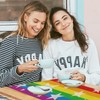 Pride Rainbow Table Runner, Linen, Durable, Colorful, 180x33 cm, Multi-Purpose