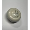 DC Ivory Shift Knob, with Engraved Pattern, VW Bug, Beetle