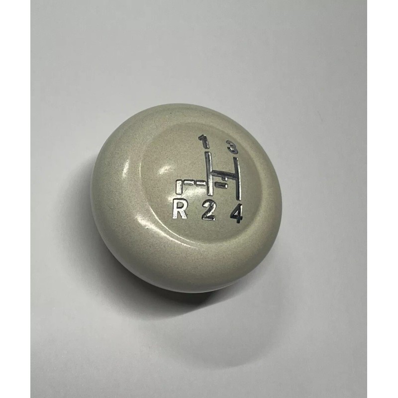 DC Ivory Shift Knob, with Engraved Pattern, VW Bug, Beetle