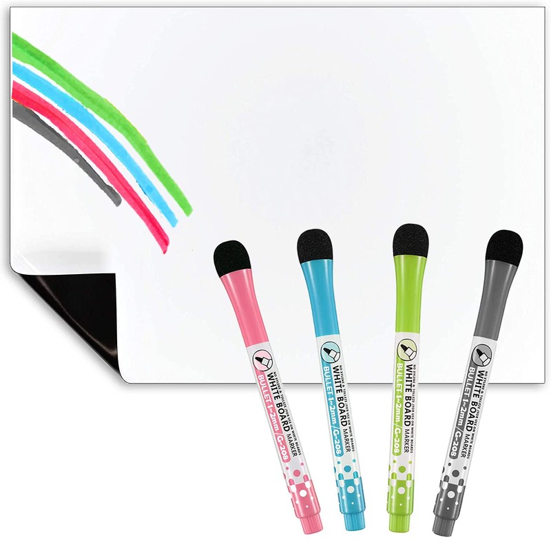 TMS Fridge Whiteboard, Dry Erase Fridge Magnet for Memos, Notes