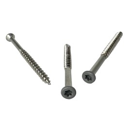 Ceta Painted Head Decking Screw for Composite Decking, 4.2 x 55mm Stainless Steel Colour Coded Screw, 5 Colours, Pack of 50. (Grey (RAL7042) + T15 Bit)
