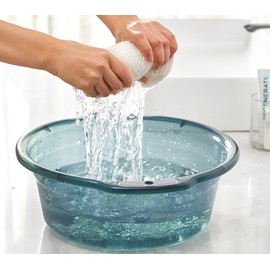 Multi-Purpose Clear Plastic Wash Tub, Dishpan Basin for Foot Soaking, Laundry, Storage (C, L)