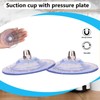 AccEncyc Large Suction Cup with Screws 85mm/ 3.4" Plastic Suction