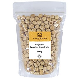 Organic Roasted Hazelnuts 500g by Manor Springs Organic