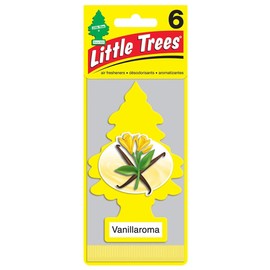 Little Tree Air Freshener, Vanillaroma 6pac, Value Set of 6! LittleTree Air Freshener, Vanilla Loma 6-Piece Set